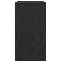 Dressoir 70x41x75 cm bewerkt hout zwart eikenkleur - thumbnail