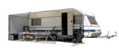 Eurotrail schuifluifel Caravan 740 x 240 cm polyester grijs