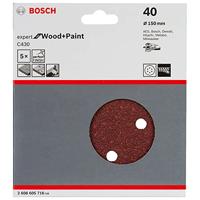 Bosch Accessories Expert for Wood 2608605640 Excenterschuurpapier Met klittenband, Geperforeerd Korrelgrootte (num) 40 (Ø) 125 mm 5 stuk(s) - thumbnail