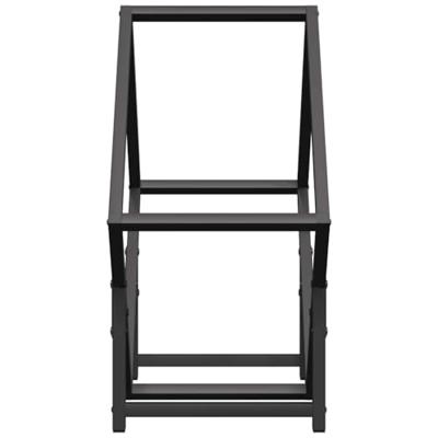 Brandhoutrek 50x25x50 cm koudgewalst staal zwart Brandhoutrek 50x25x50 cm koudgewalst staal zwart