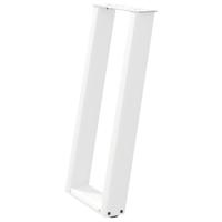 Console tafelpoten 2 st U-vormig 38x(72-73) cm staal wit - thumbnail