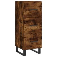 Dressoir 34,5x34x90 cm bewerkt hout gerookt eiken - thumbnail