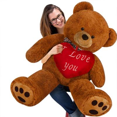 Zachte Teddybeer XXL Bruin incl. Hartkussen Zachte Teddybeer XXL Bruin incl. Hartkussen