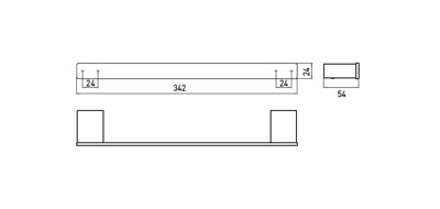 Emco Loft badgreep 30cm Chroom