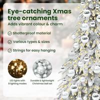 VidaXL Kerstboom met 300 led met standaard wit 180 cm pe en staal - thumbnail