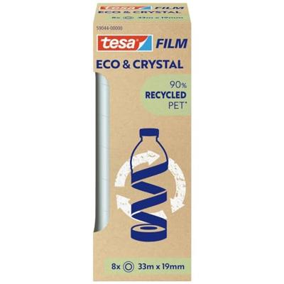 tesa ECO & CRYSTAL 59044-00000-00 tesafilm tesafilm Eco & Crystal Transparant (l x b) 33 m x 19 mm 8 stuk(s)