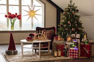 Konstsmide 3254-100 LED-silhouet Dorp, Sneeuwpop, Kinderen Warmwit LED Natuur Stroomvoorziening kiesbaar