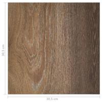 Vloerplanken zelfklevend 55 st 5,11 m PVC bruin - thumbnail