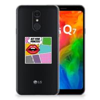 LG Q7 | Sillicone Back Cover | Popart Princess - thumbnail