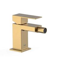 Bidetkraan Tres Cuadro | Opbouw | Mengkraan | 1-hendel | Vierkant | 24k Goud mat - thumbnail