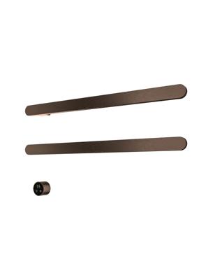 Hotbath &MORE set van 2 rails RASS80 SOFT SQUARE 80 cm met separate schakelaar en inbouw element Tuscan Bronze (RASS80-2TB) Hotbath &MORE set van 2 rails RASS80 SOFT SQUARE 80 cm met separate schakelaar en inbouw element Tuscan Bronze (RASS80-2TB)