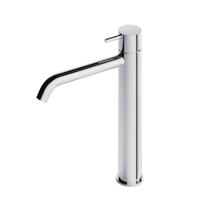 Hotbath Cobber hoge wastafelmengkraan met gebogen uitloop zonder waste chroom CB003HCCR - thumbnail