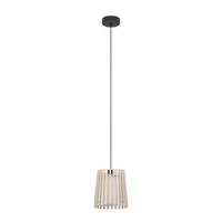 EGLO Fattoria Hanglamp - E27 - Ø 20 cm - Zwart|Bruin|Wit - thumbnail