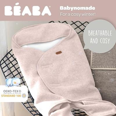 Deken BEABA Babynomade® met fleece voering roze (poederkleur)