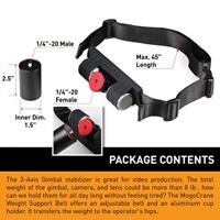 Carry Speed Mogocrane Weight Support belt voor Stabilizers - thumbnail