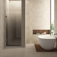 Nisdeur Links Wiesbaden Less 70x200 cm 8 mm Nano Spiegelrook- Naar Helder Glas Geborsteld Brons Koper - thumbnail