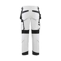 Blåkläder Schildersbroek met 4-weg stretch 10791645 | Wit/Donkergrijs | Maat 64 - 7330509743485 - thumbnail