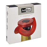 Adhoc champagnestop Gusto 8,2 x 1,7 cm siliconen rood - thumbnail