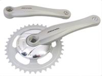 Miranda beta 1 crankstel 38t 3/32“ disc 9.2cm, zilver - thumbnail
