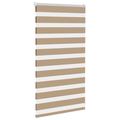 VidaXL Zebra blind 90x100 cm stofbreedte 85,9 cm polyester zandbruin VidaXL Zebra blind 90x100 cm stofbreedte 85,9 cm polyester zandbruin