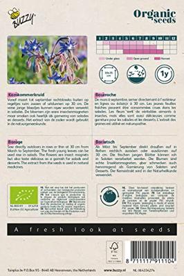 Organic Komkommerkruid (Bio) zaden Buzzy - Buzzy Organic Komkommerkruid (Bio) zaden Buzzy - Buzzy