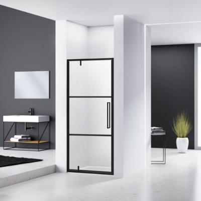 Nisdeur Van Rijn ST04 Aluminium Profiel 6 mm Helder Glas 90x200 cm Zwart Frame van Rijn Nisdeur Van Rijn ST04 Aluminium Profiel 6 mm Helder Glas 90x200 cm Zwart Frame van Rijn