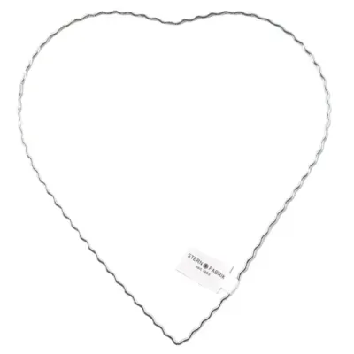 Stern Fabrik decoratie hart metaal zilverkleurig 30 cm | 30 stuks