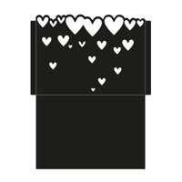 Mundart Stempel • snijmal verpakking met hart - thumbnail