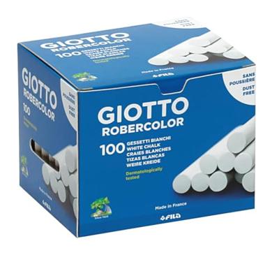 Schoolbordkrijt giotto 100 stuks wit