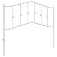 Hoofdbord 107 cm metaal wit - thumbnail