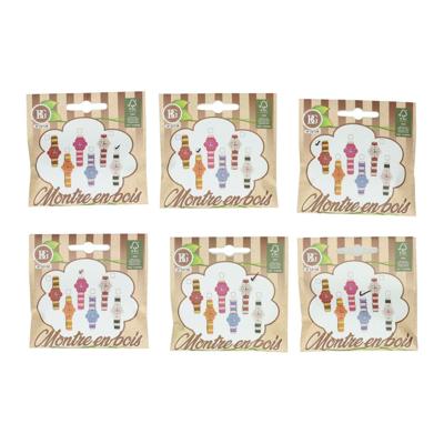 Houten Horloge Bloem