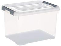 Curver 243808 Opbergbox HANDY Stapelbaar (l x b x h) 400 x 290 x 260 mm Transparant, Zilver 1 stuk(s) - thumbnail