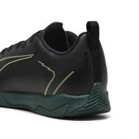 PUMA Ultra 6 Play Zaalvoetbalschoenen (IN) Kids Zwart Donkergroen Lichtgroen - thumbnail