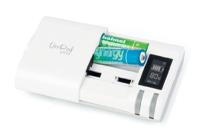 Hahnel UniPal Plus universele oplader met USB (5 V, 1000 mAh) voor Li-ion en AA/AAA batterij 320325 grijs, wit, grijs, wit - thumbnail