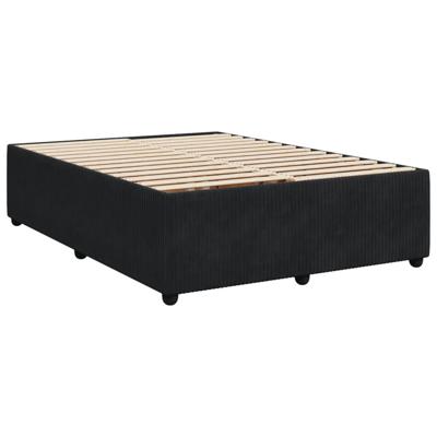 Bedframe zonder matras 140x200 cm fluweel zwart