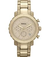 Horlogeband Fossil AM4422 Roestvrij staal (RVS) Doublé 22mm - thumbnail