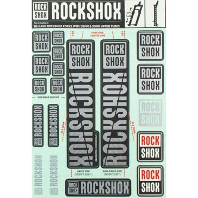 ROCKSHOX decor set decal set grey