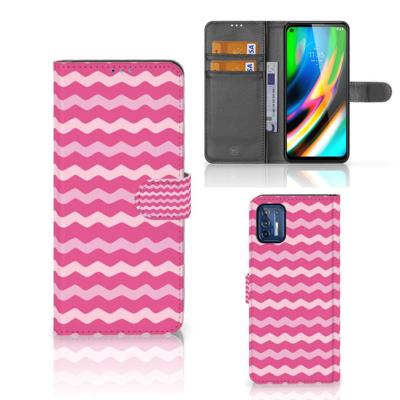 Motorola Moto G9 Plus | Telefoon Hoesje | Waves Pink Motorola Moto G9 Plus | Telefoon Hoesje | Waves Pink
