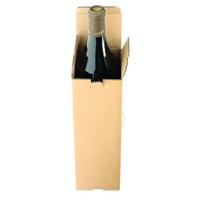 Verzenddoos fles IEZZY karton bruin 90x90x360mm | 10 stuks - thumbnail