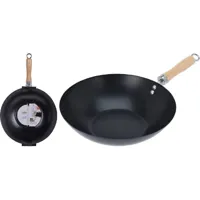 Wok Ø30cm non stick zwart - thumbnail
