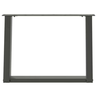 Salontafelpoten 2 st U-vormig 70x(42-43) cm staal antraciet