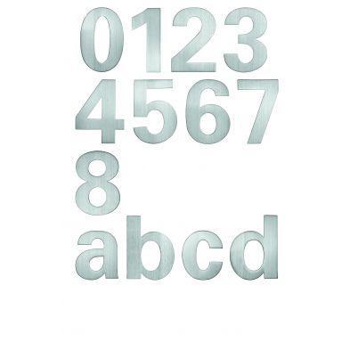 Huiscijfer 4 rvs mat 120 mm