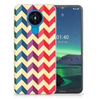 Nokia 1.4 | TPU bumper | Zigzag Multi Color - thumbnail