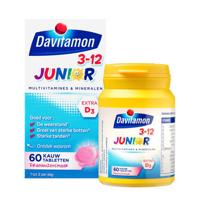 Davitamon Junior 3+ KauwVitamines Framboos 60st - thumbnail