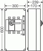 Hensel Mi 7445 Belastingscheidingsschakelaar 1 stuk(s) Schakelspanning (max.): 400 V/AC (b x h x d) 600 x 300 x 239 mm - thumbnail