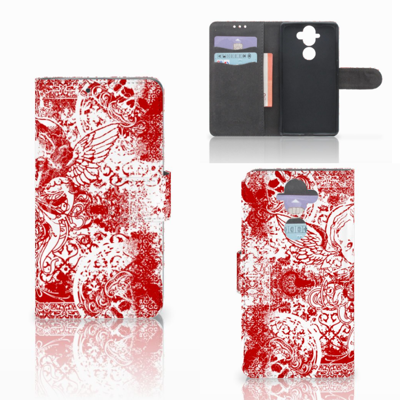 Telefoonhoesje met Naam Nokia 8 Sirocco | Nokia 9 Angel Skull Rood Telefoonhoesje met Naam Nokia 8 Sirocco | Nokia 9 Angel Skull Rood