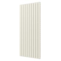 Plieger Designradiator Cavallino Retto Dubbel 1936 Watt Middenaansluiting 180x75,4 cm Wit Structuur - thumbnail