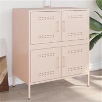 Dressoir 68x39x79 cm staal roze - thumbnail