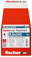 Fischer 562937 FPF II CTF 8,0 x 240 BC 50 Houtschroef 8 mm 240 mm TX Staal Galvanisch verzinkt 50 stuk(s) - thumbnail