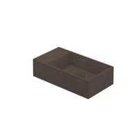 INK - Fontein Polystone Vierkant Zonder Kraangat Links - 400x220x100 mm - Quartz Beton - thumbnail